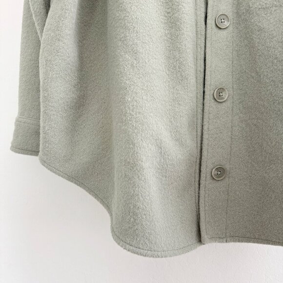 Hilary Radley Collared Button Up Longline Shacket Shirt Outdoor Casual Preppy XL - Picture 4 of 10